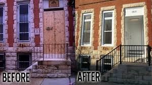 town house before and after